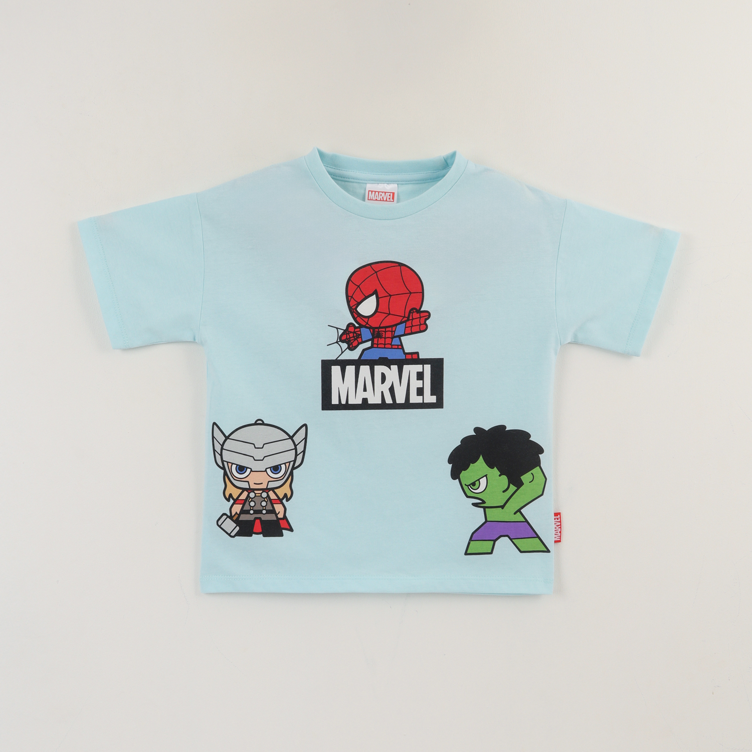 POLERA MANGA CORTA NIÑO TURQUESA PERSONAJES SPIDEY MARVEL - 1