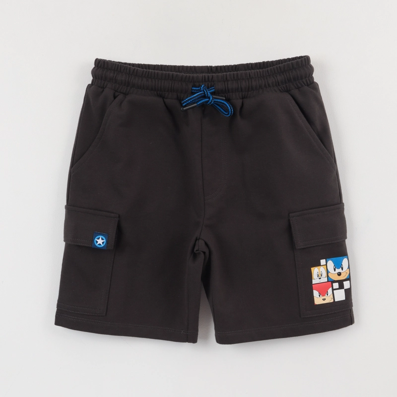 SHORT NIÑO GRIS CARGO FRIENDS & SONIC - 1