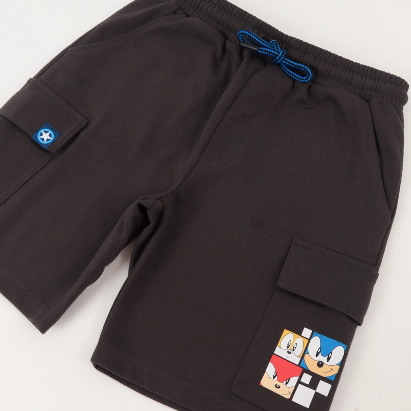 SHORT NIÑO GRIS CARGO FRIENDS & SONIC - 3