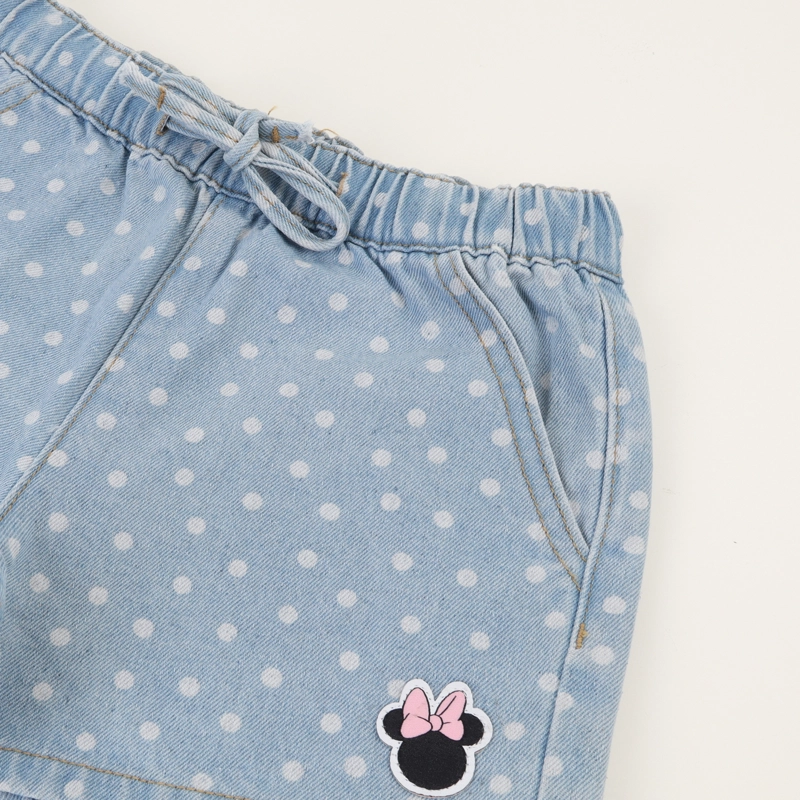 SHORT NIÑA AZUL DENIM PUNTOS MINNIE DISNEY - 3