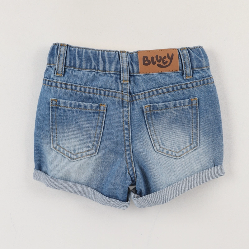 SHORT NIÑA AZUL JEANS BLUEY - 2