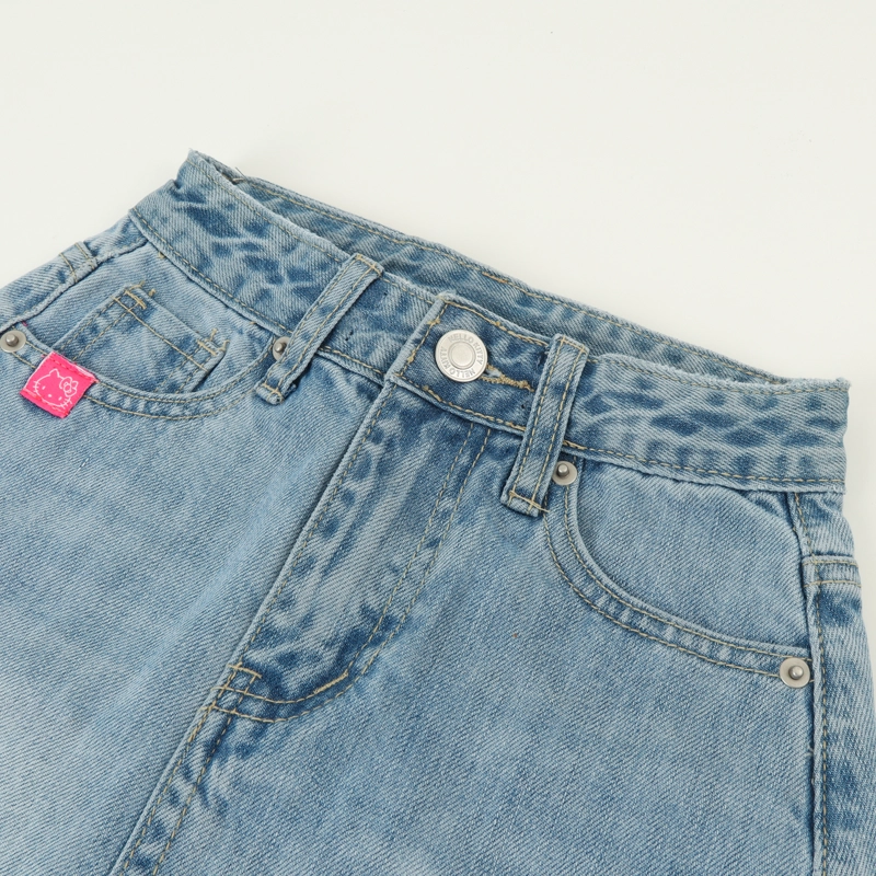 FALDA NIÑA AZUL DENIM HELLO KITTY - 3