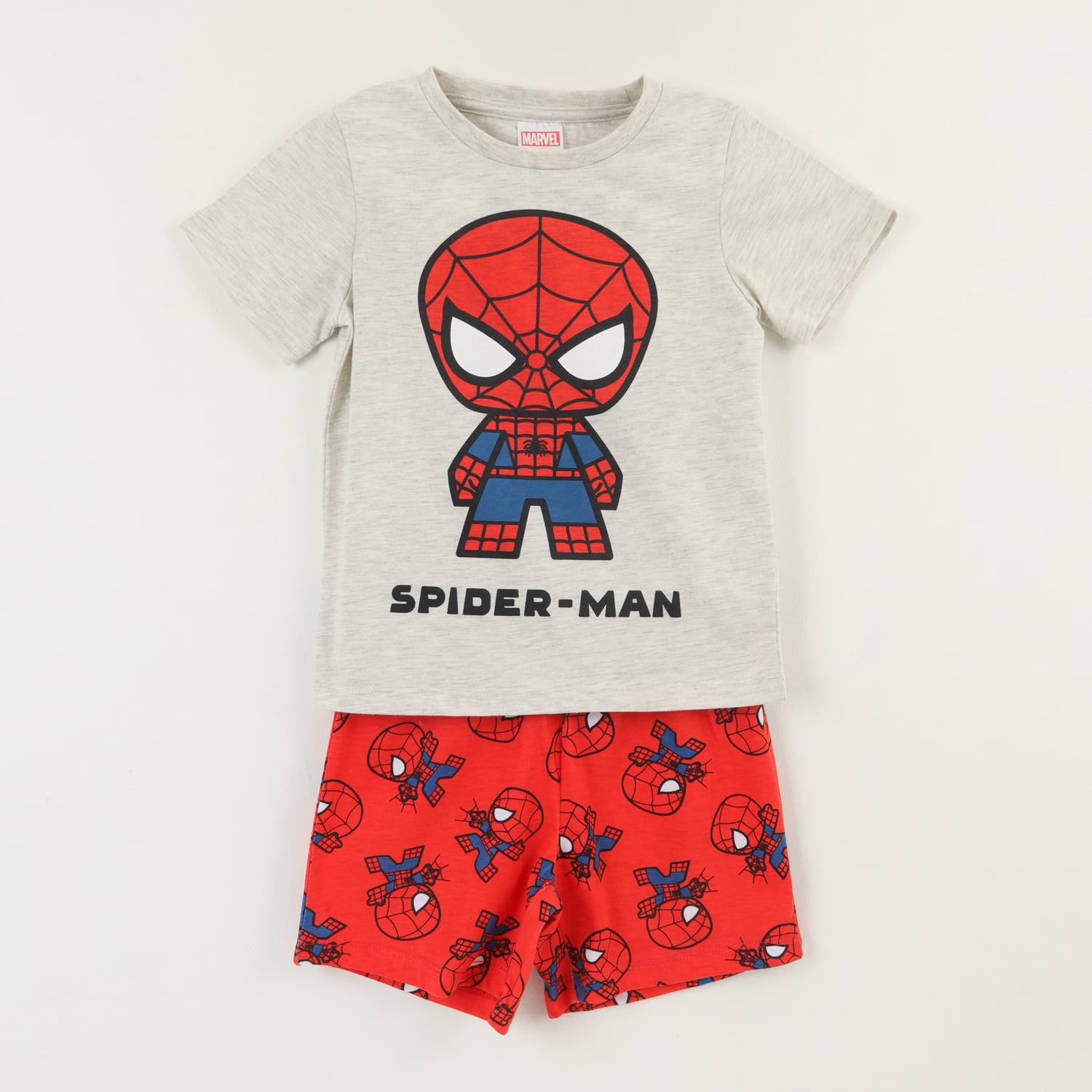 PIJAMA MANGA CORTA NIÑO GRIS PARADO AVENGERS MARVEL - 1