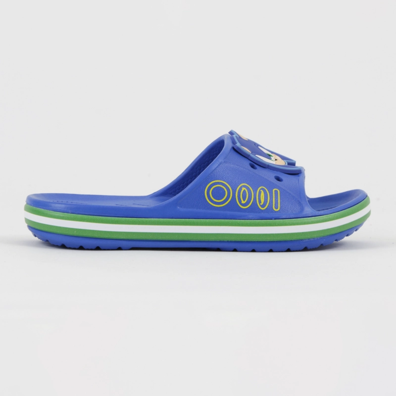 SANDALIA SLIDE NIÑO AZUL RINGS SONIC - 1