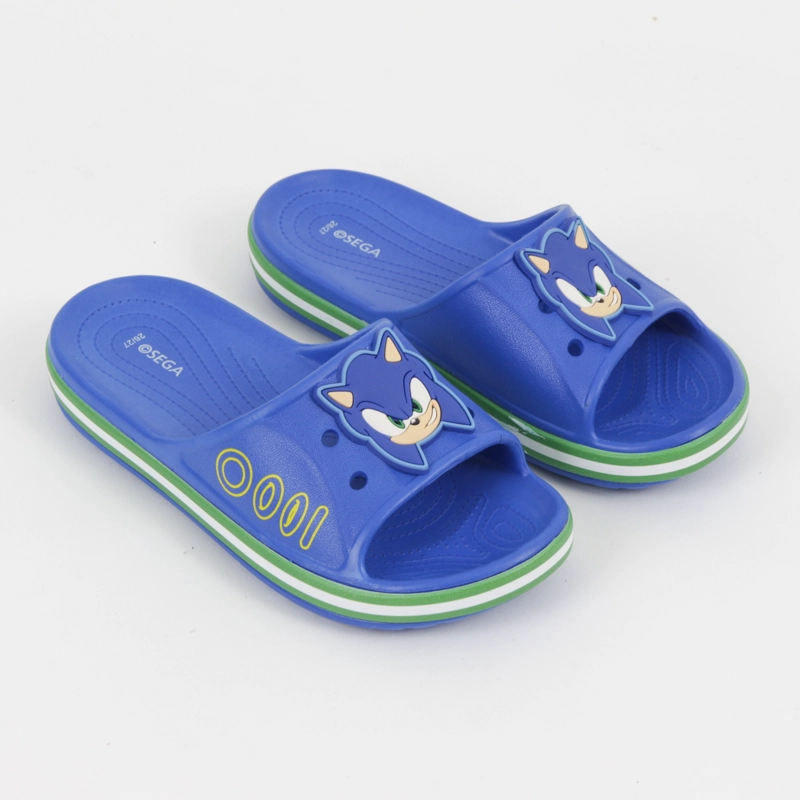 SANDALIA SLIDE NIÑO AZUL RINGS SONIC - 2