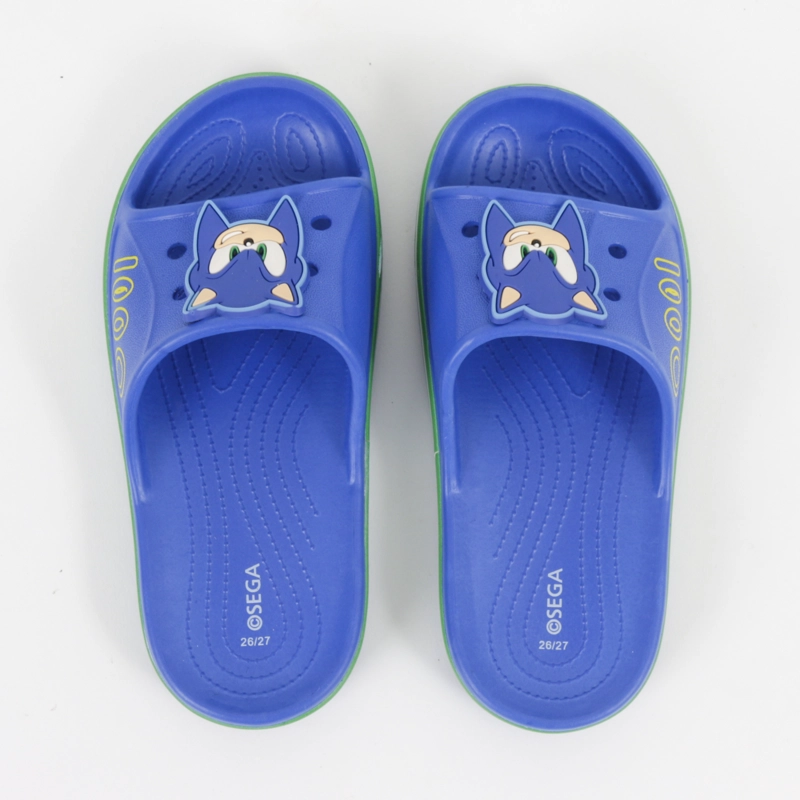 SANDALIA SLIDE NIÑO AZUL RINGS SONIC - 3