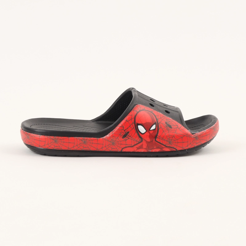 SANDALIA SLIDE NEGRO NIÑO TELARAÑA SPIDERMAN MARVEL - 1