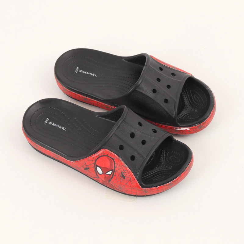 SANDALIA SLIDE NEGRO NIÑO TELARAÑA SPIDERMAN MARVEL - 2