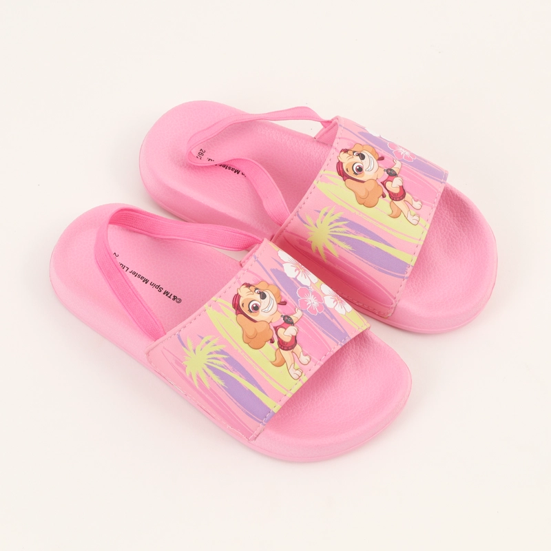 SANDALIA SLIDE NIÑA ROSADO SKYE FLORES PAW PATROL - 2