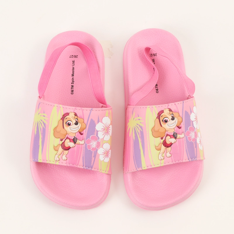 SANDALIA SLIDE NIÑA ROSADO SKYE FLORES PAW PATROL - 3