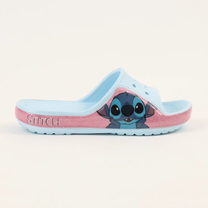 SANDALIA SLIDE NIÑA CELESTE CARITA LILO & STITCH DISNEY - 1