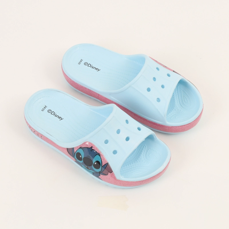 SANDALIA SLIDE NIÑA CELESTE CARITA LILO & STITCH DISNEY - 2