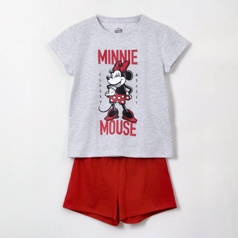 PIJAMA MANGA CORTA TEEN GRIS CLASSY & SASSY MINNIE DISNEY - 1