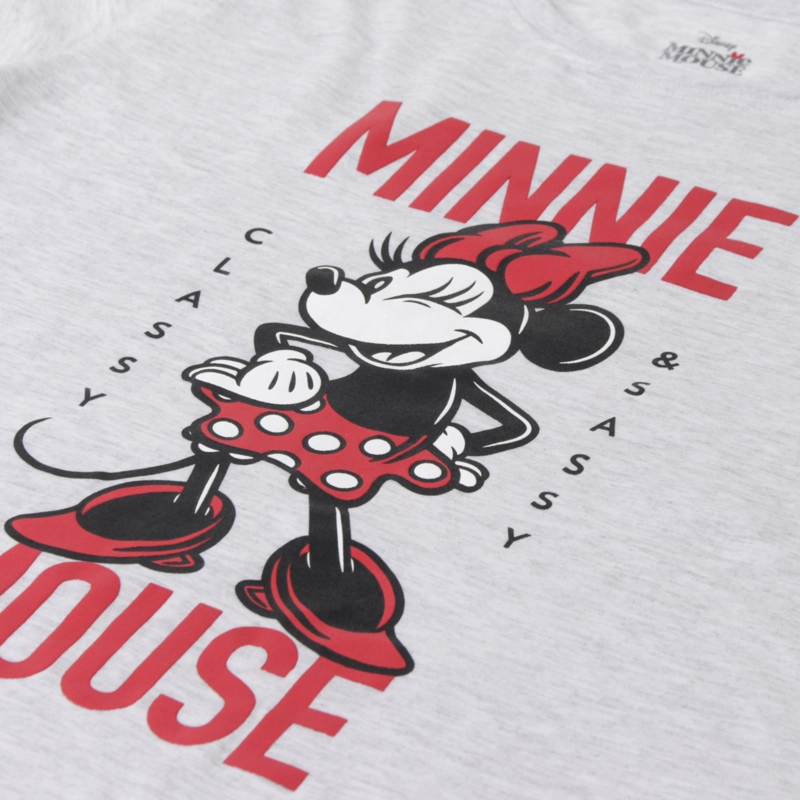 PIJAMA MANGA CORTA TEEN GRIS CLASSY & SASSY MINNIE DISNEY - 3
