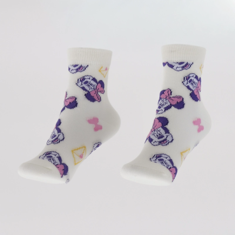 TRIPACK CALCETIN NIÑA ROSADO FULL PRINT MINNIE DISNEY - 3