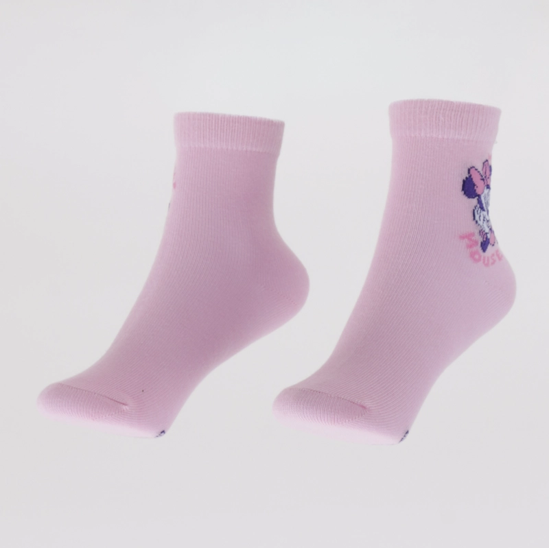 TRIPACK CALCETIN NIÑA ROSADO FULL PRINT MINNIE DISNEY - 4