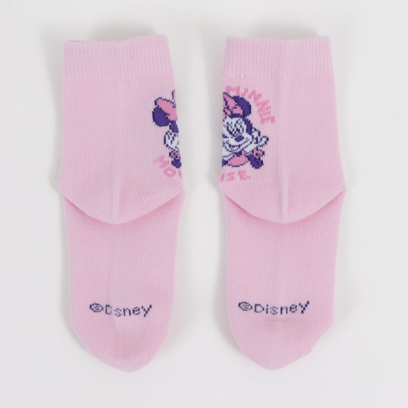 TRIPACK CALCETIN NIÑA ROSADO FULL PRINT MINNIE DISNEY - 6