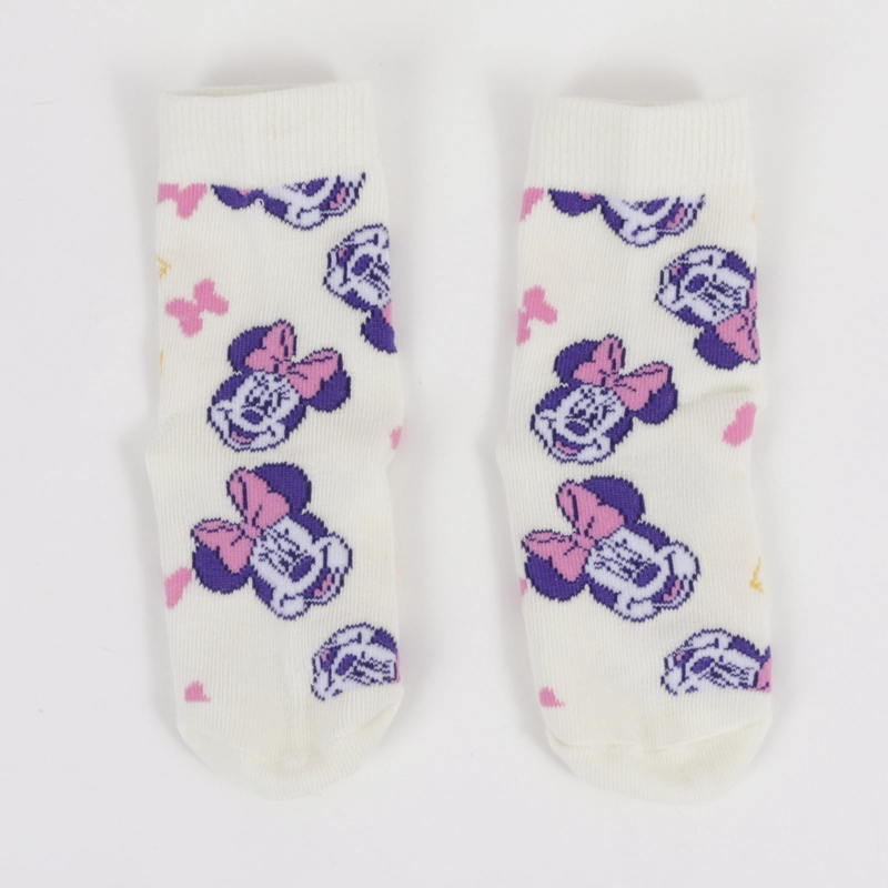 TRIPACK CALCETIN NIÑA ROSADO FULL PRINT MINNIE DISNEY - 7