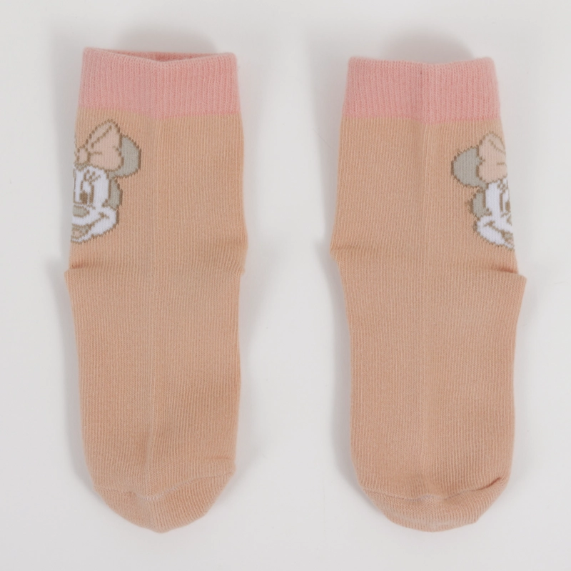 TRIPACK CALCETIN NIÑA DAMASCO CARITA MINNIE DISNEY - 7