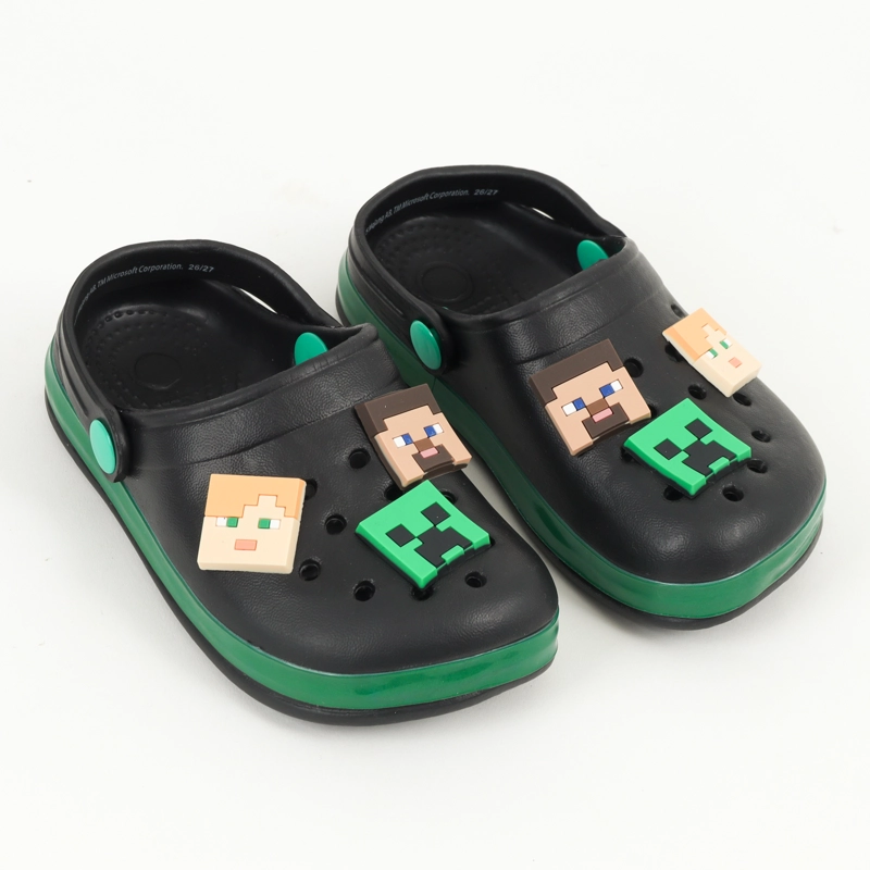 SUECO DE EVA NEGRO NIÑO PINS PERSONAJES MINECRAFT - 2