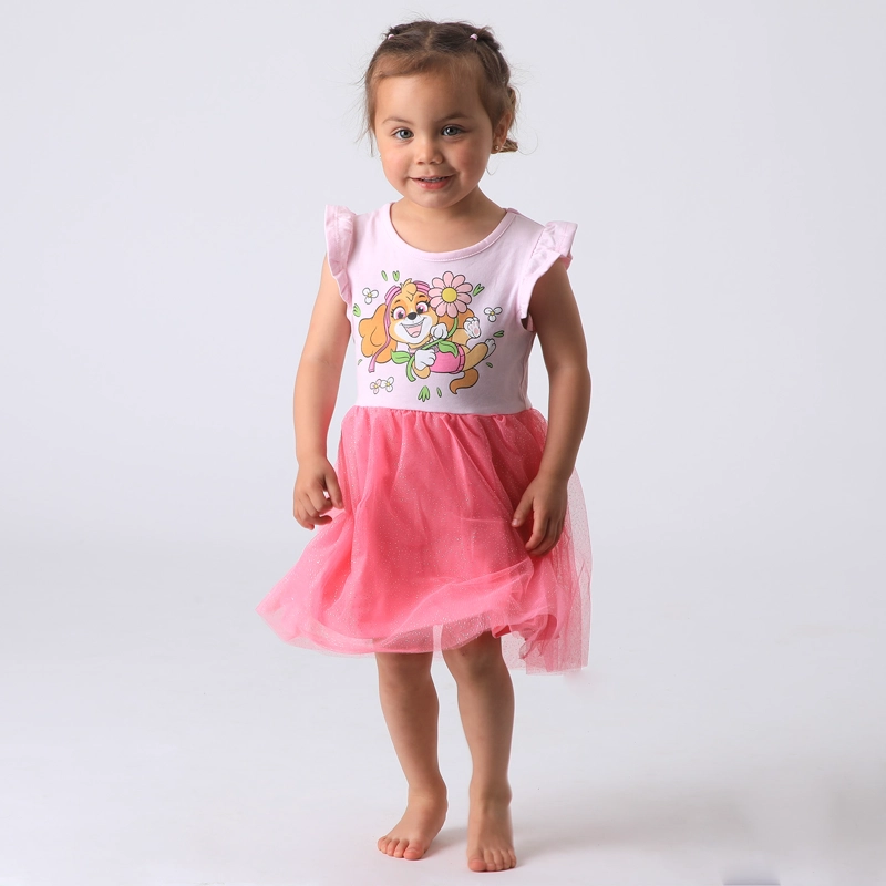 VESTIDO NIÑA TULL BLANCO PAW PATROL - 1