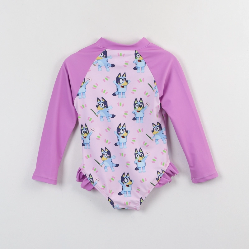 TRAJE DE BAÑO ENTERO NIÑA MORADO FULL PRINT BLUEY - 2