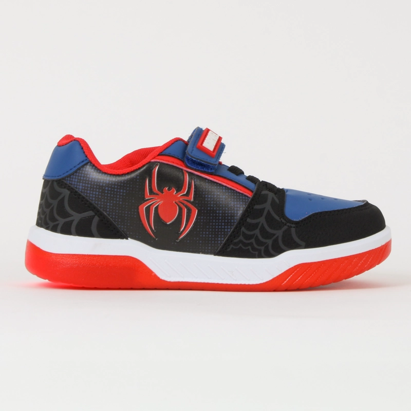 ZAPATILLA CON LUCES NEGRO NIÑO ARAÑA SPIDERMAN MARVEL - 1