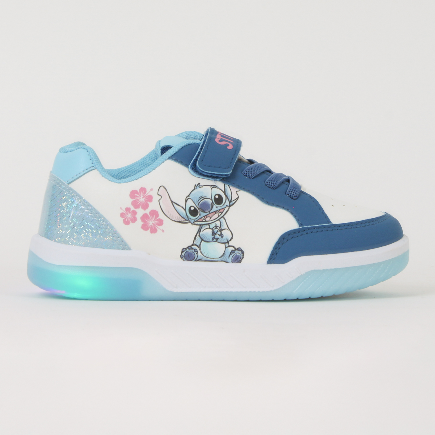 ZAPATILLAS CON LUCES NIÑA FLORES LILO & STITCH BLANCO DISNEY - 1
