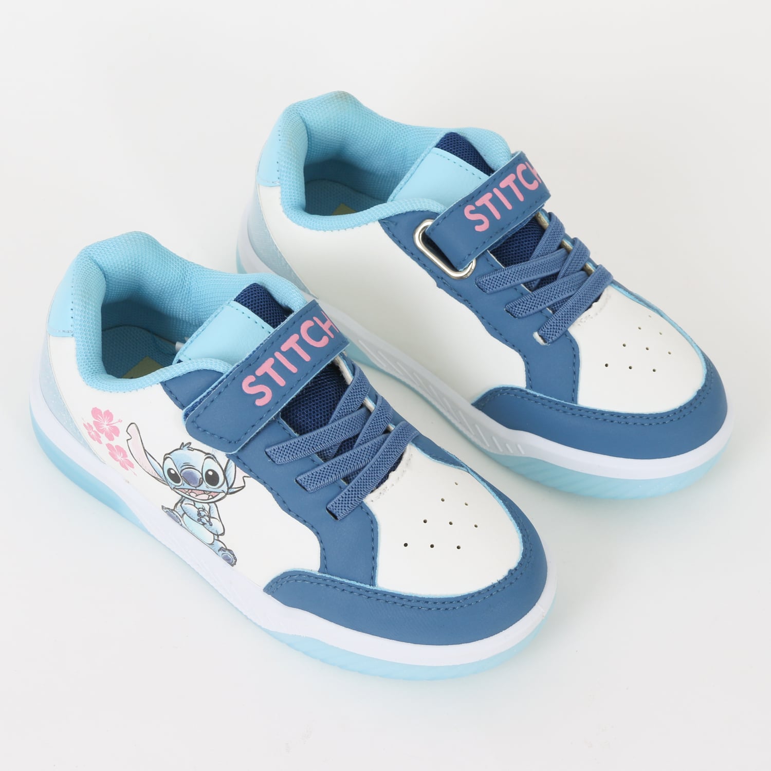 ZAPATILLAS CON LUCES NIÑA FLORES LILO & STITCH BLANCO DISNEY - 2