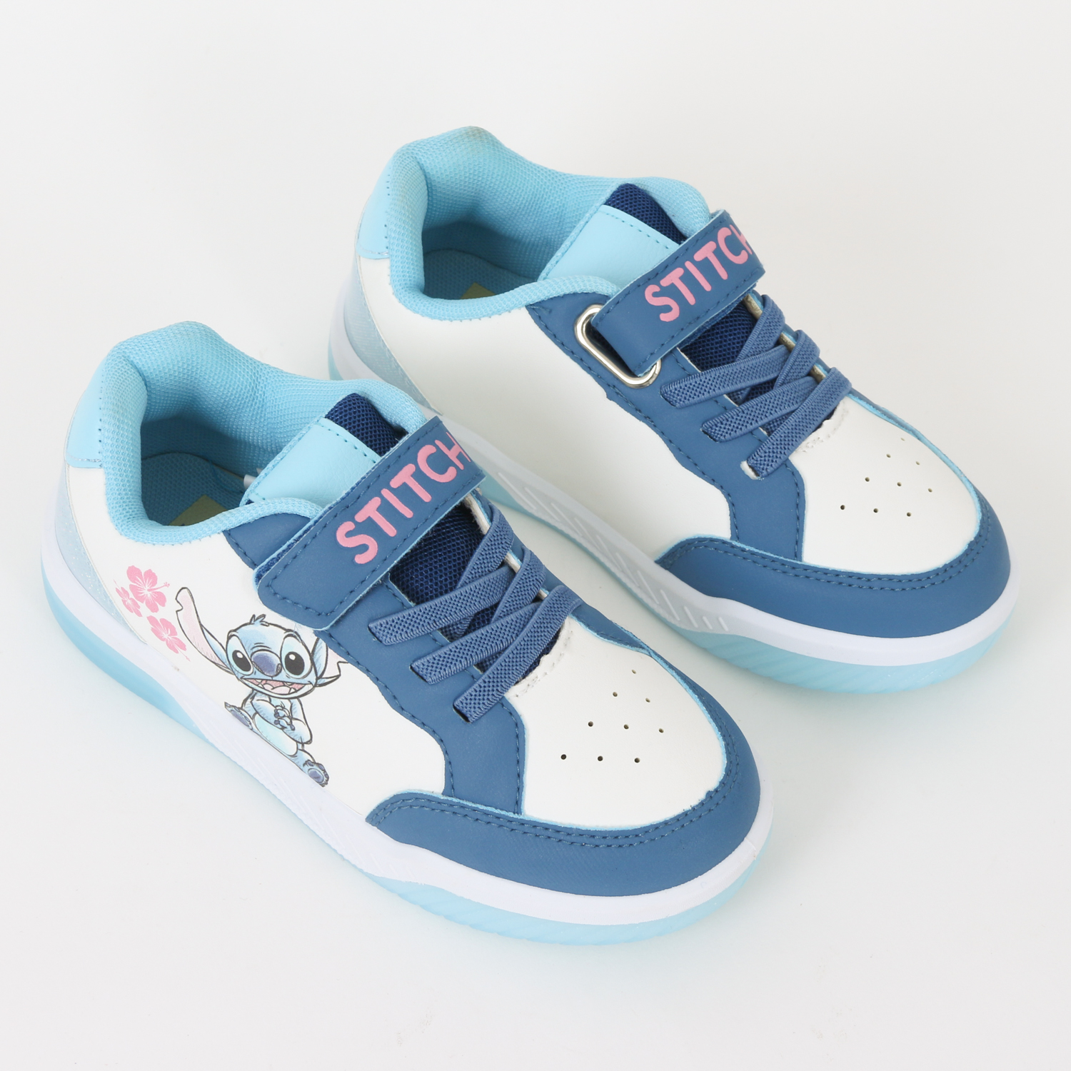 ZAPATILLAS CON LUCES NIÑA FLORES LILO & STITCH BLANCO DISNEY - 2