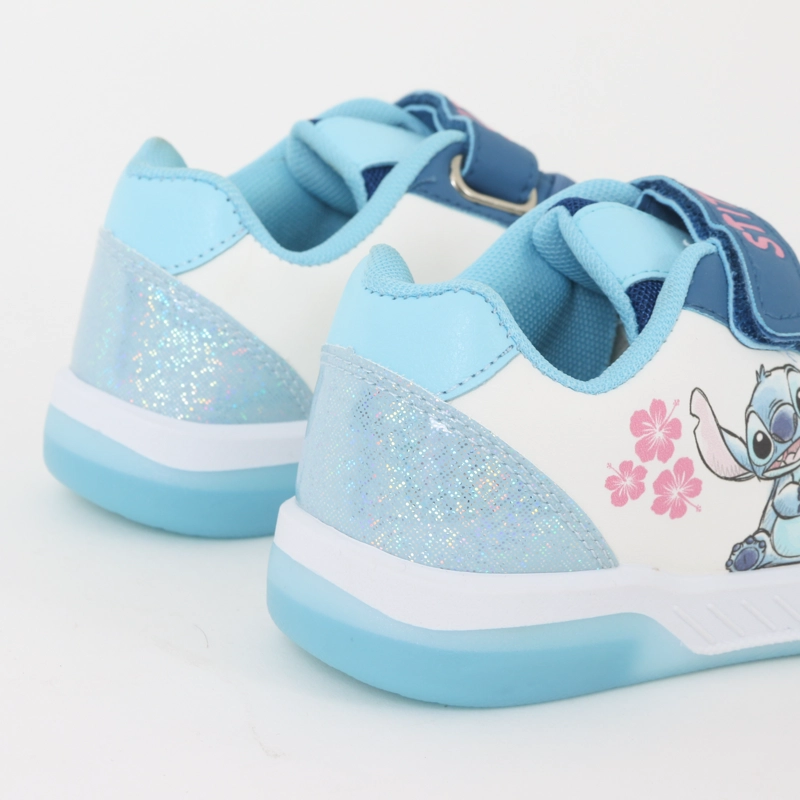 ZAPATILLAS CON LUCES NIÑA FLORES LILO & STITCH BLANCO DISNEY - 3