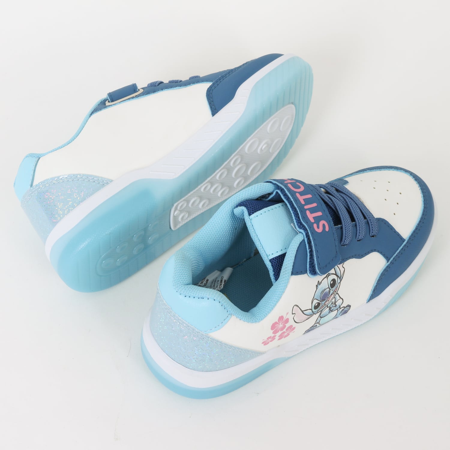 ZAPATILLAS CON LUCES NIÑA FLORES LILO & STITCH BLANCO DISNEY - 4