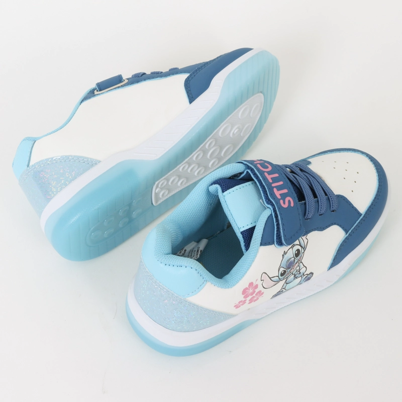 ZAPATILLAS CON LUCES NIÑA FLORES LILO & STITCH BLANCO DISNEY - 4