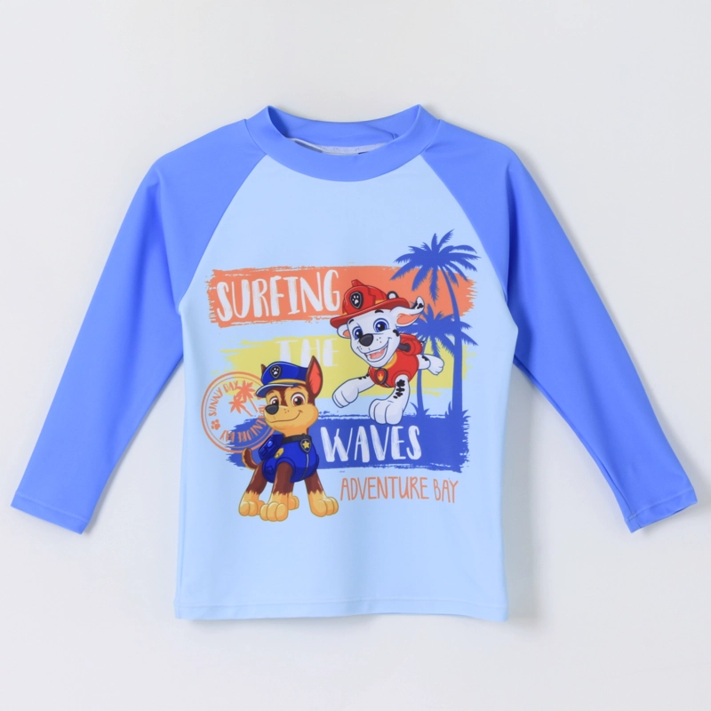POLERA UV NIÑO CELESTE SURF PAW PATROL - 1