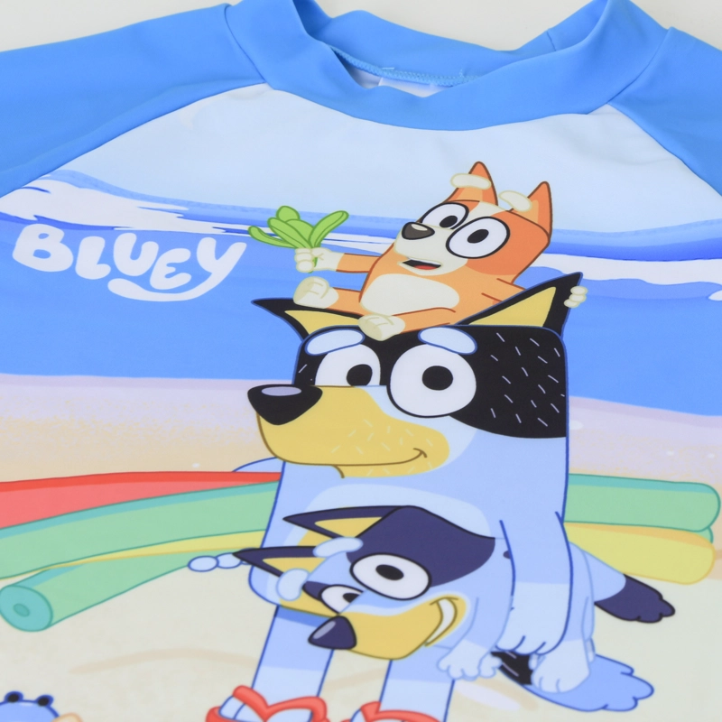 POLERA UV NIÑO TURQUESA PLAYA BLUEY DISNEY - 3