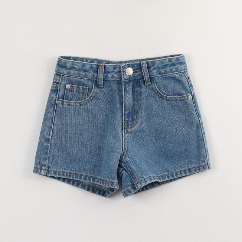SHORT NIÑA AZUL DENIM BASICO THE BRANDS CLUB - 1