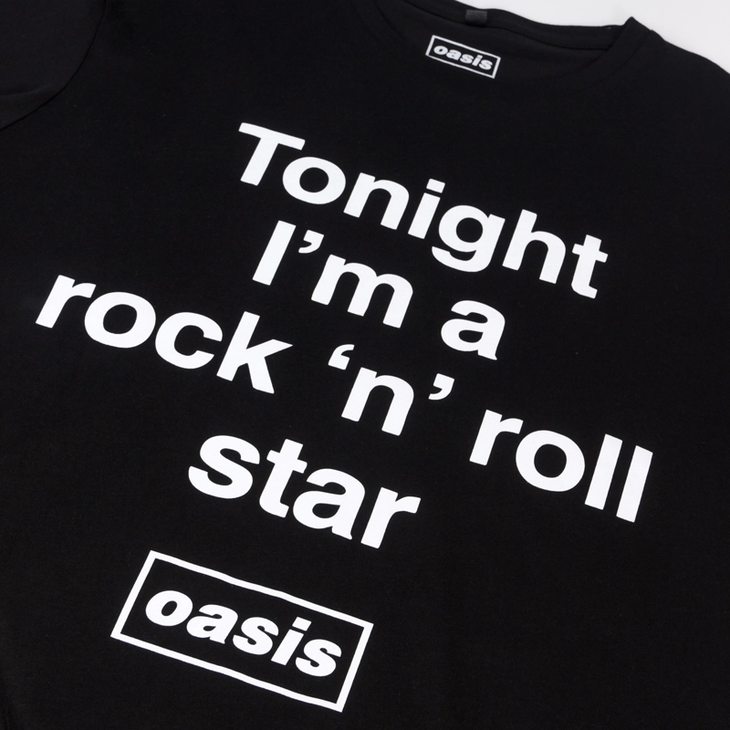 POLERA MANGA CORTA NEGRO HOMBRE ROCK N ROLL STAR OASIS - 4