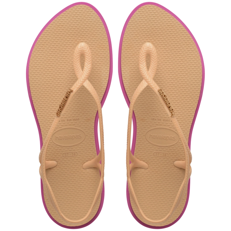 SANDALIA MUJER LUNA POINT BEIGE HAVAIANAS - 1
