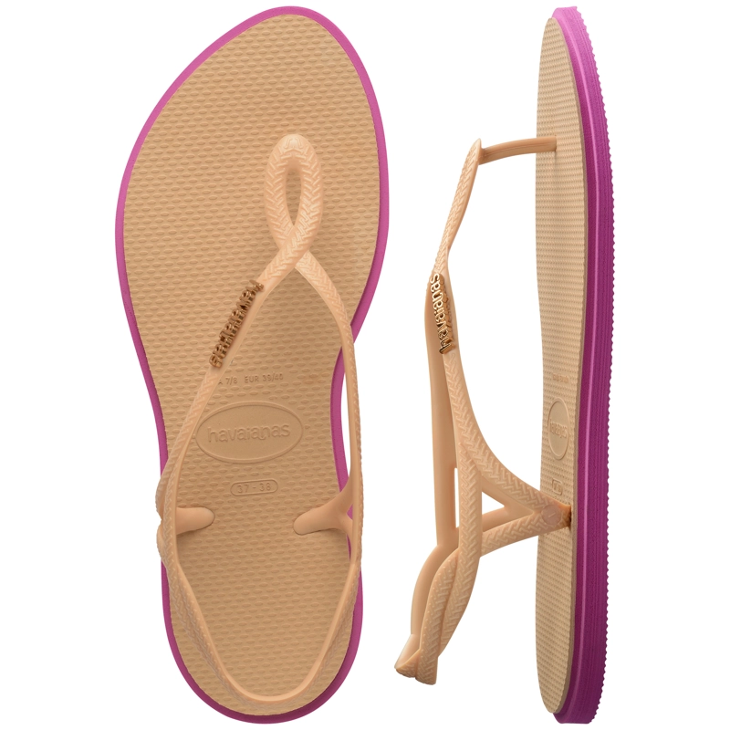 SANDALIA MUJER LUNA POINT BEIGE HAVAIANAS - 5