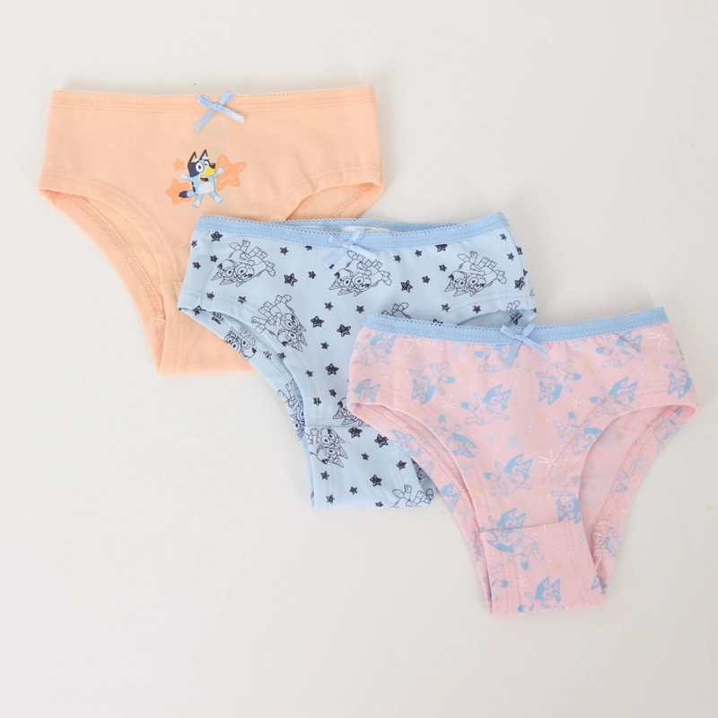 TRIPACK CALZON NIÑA CELESTE ESTRELLAS BLUEY - 1