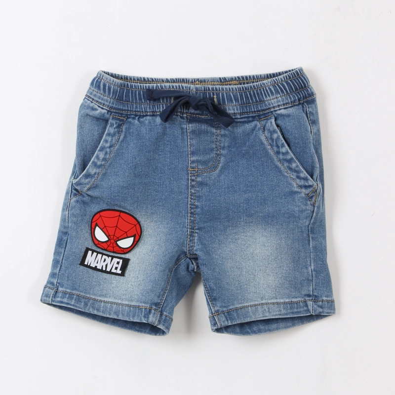 SHORT NIÑO DENIM AZUL SPIDEY MARVEL - 1