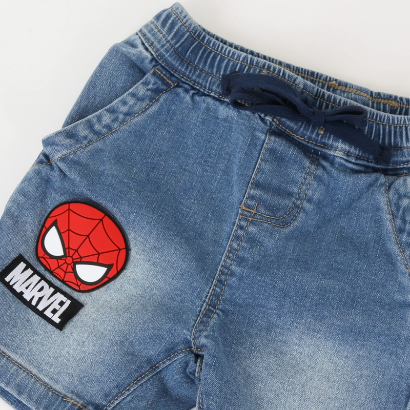 SHORT NIÑO DENIM AZUL SPIDEY MARVEL - 3