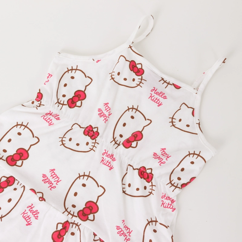 VESTIDO NIÑA FULL PRINT BLANCO HELLO KITTY - 3