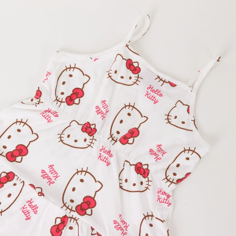 VESTIDO NIÑA FULL PRINT BLANCO HELLO KITTY - 3