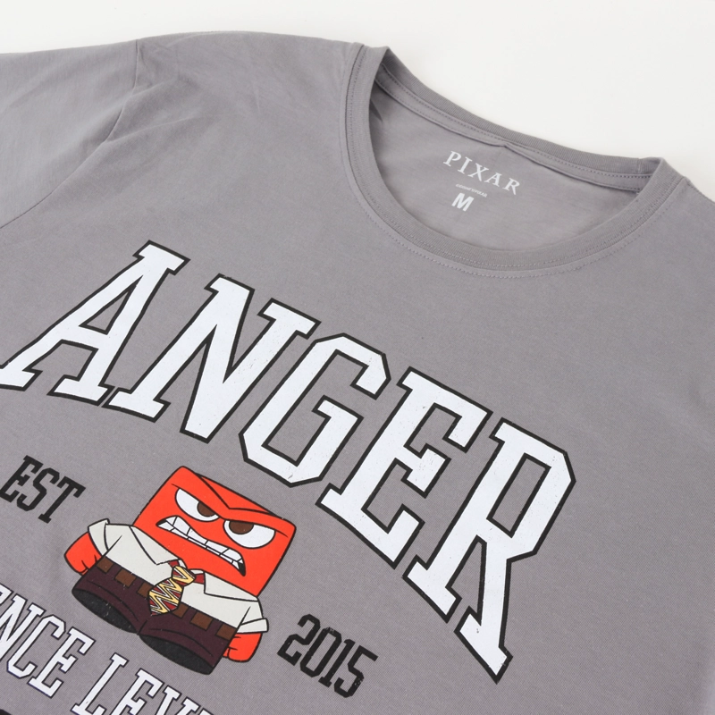 POLERA MANGA CORTA ADULTO GRIS IRA INTENSAMENTE PIXAR DISNEY - 3