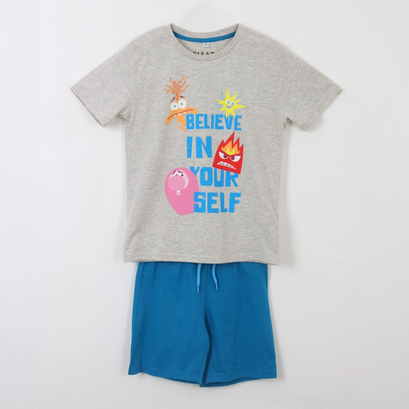 PIJAMA MANGA CORTA NIÑO INTENSAMENTE GRIS  PIXAR DISNEY - 1