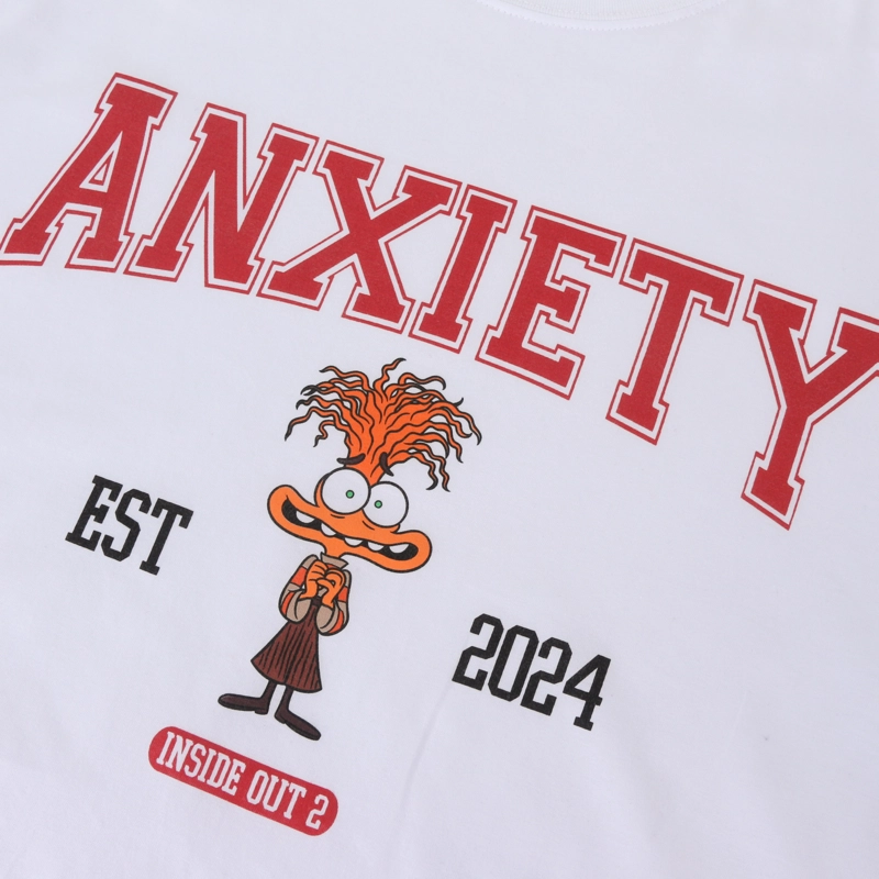 POLERA MANGA CORTA ADULTO ANSIEDAD BLANCO PIXAR DISNEY - 3