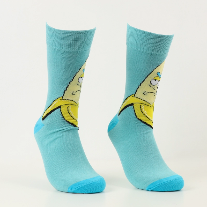 BIPACK CALCETIN HOMBRE CELESTE BANANA RICK AND MORTY - 2