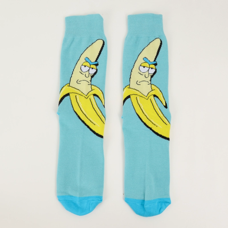 BIPACK CALCETIN HOMBRE CELESTE BANANA RICK AND MORTY - 3