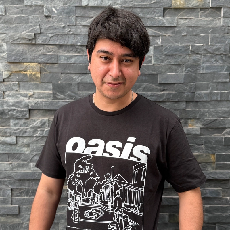 POLERA MANGA CORTA NEGRO HOMBRE BE HERE NOW OASIS - 1